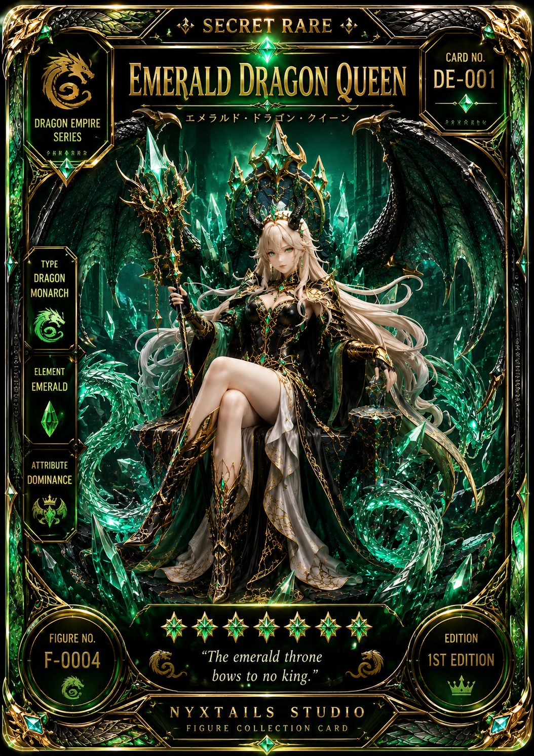 Emerald Dragon Queen Secret Rare Card